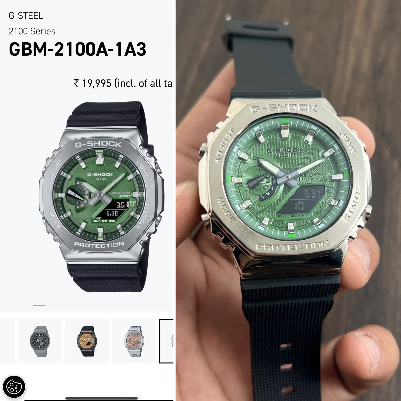WATCH FOR MEN GBM-2100A-1A3