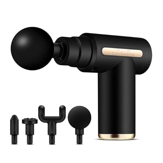 Portable Massage Gun for Pain Relief, Unisex Deep Tissue Massage Gun, Muscle Relaxing Body Massage Machine for Home, Handheld 6 Speed with 4 Heads