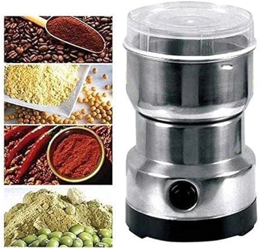Portable Electric Food Grinder Multifunctional Mill for Coffee Beans, Seasonings, and Spices - Perfect for Grinding Whole Coffee Beans and More