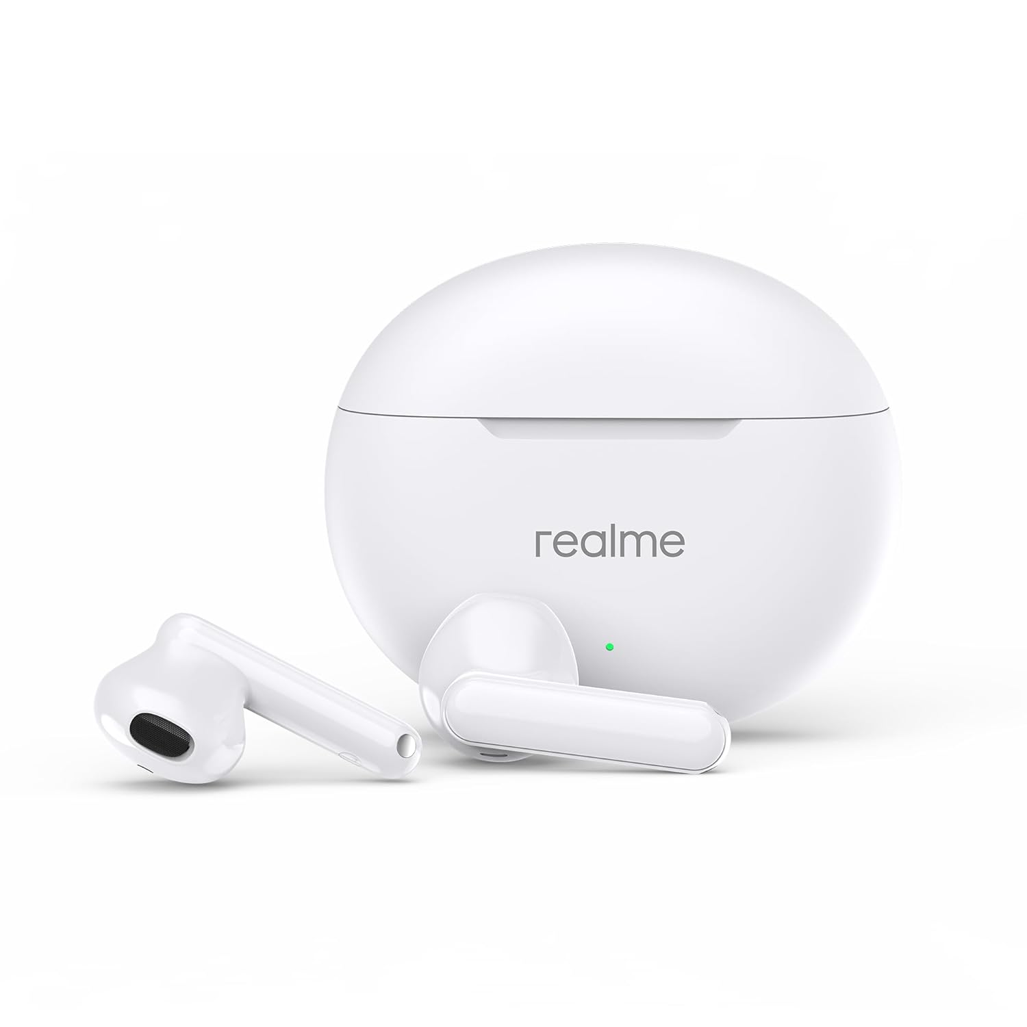 realme Buds T01 True Wireless in-Ear Earbuds with AI ENC for Calls, 13mm Dynamic Driver, Upto 28Hrs Battery, 88mm Latency, Bluetooth V5.4 & Google Fast Pair (White)
