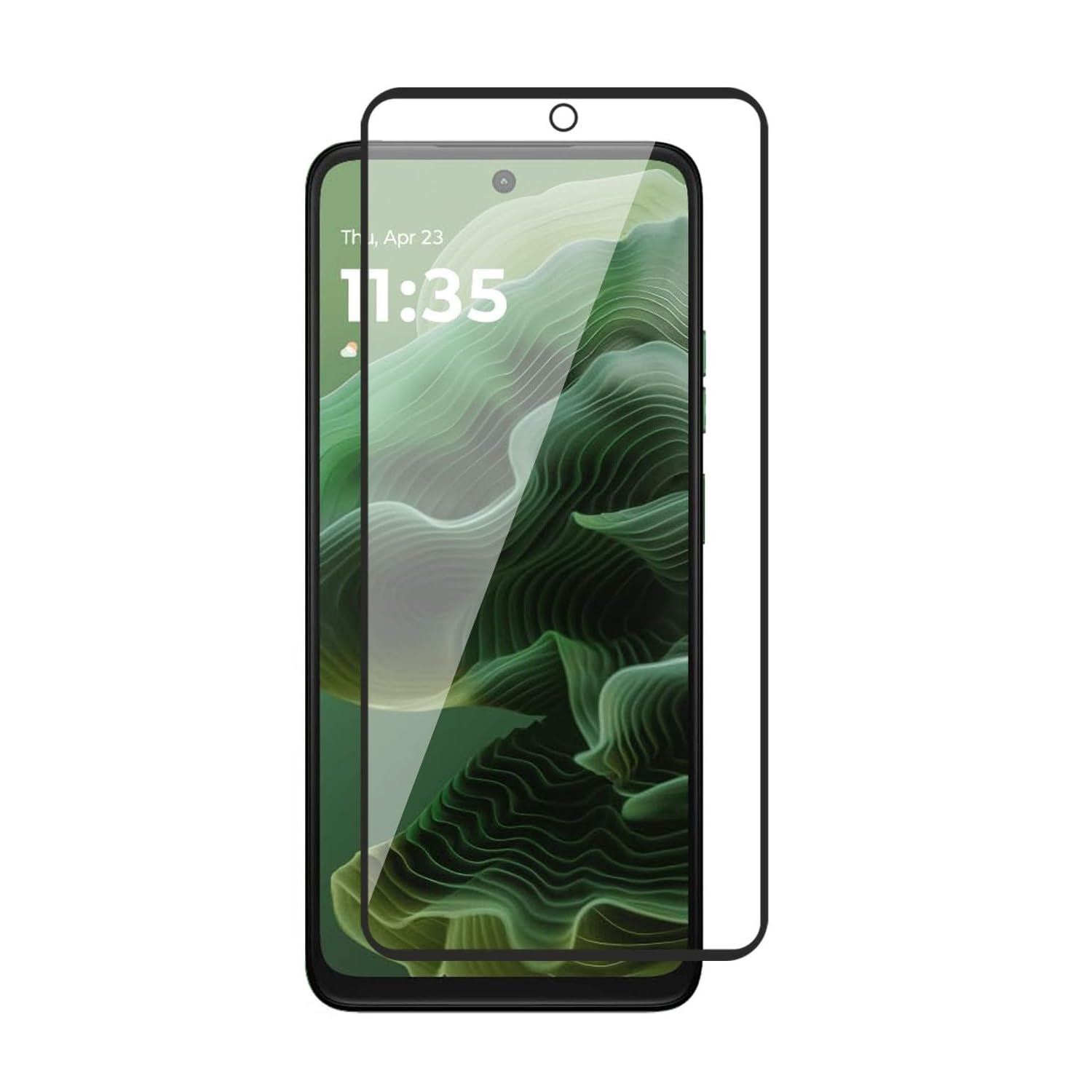 HD+ Edge-to-Edge Tempered Glass for Moto G35 5G / Motorola G35 5G – Full Screen Protector Guard, 9H Hardness, Anti-Scratch, Bubble Free, Case Friendly, Ultra Clear with Easy Installation Kit