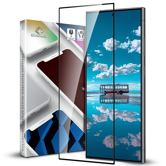 Supershieldz NeoGuard HD+ Tempered Glass Screen Protector Guard for Samsung Galaxy S24 Ultra (6.9 Inch), 9H Hardness, Military Grade Protection, Easy Installation kitSupershieldz NeoGuard HD+ Tempered Glass Screen Protector Guard for Samsung Galaxy S