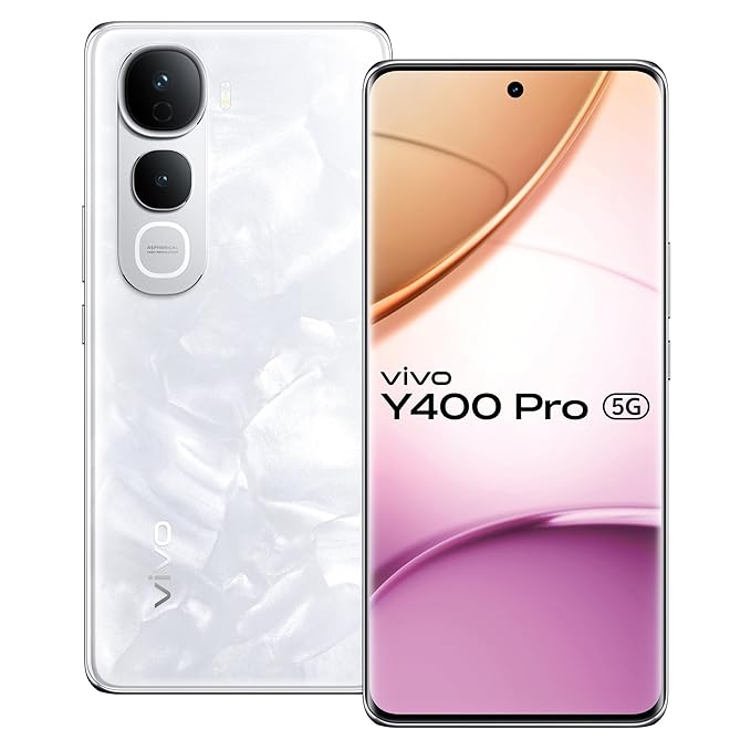 Vivo Y400 Pro 5G (Freestyle White, 8GB RAM, 128GB Storage