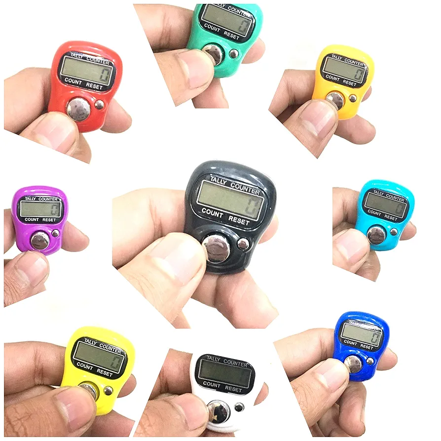 Aim Emporium Electronic Finger Counter, 40 -Pack Resettable 5 Digit LCD Electronic Digital Display Finger Hand Tally Counter Counting/Digital Counting Machine/Tasbeeh Counting